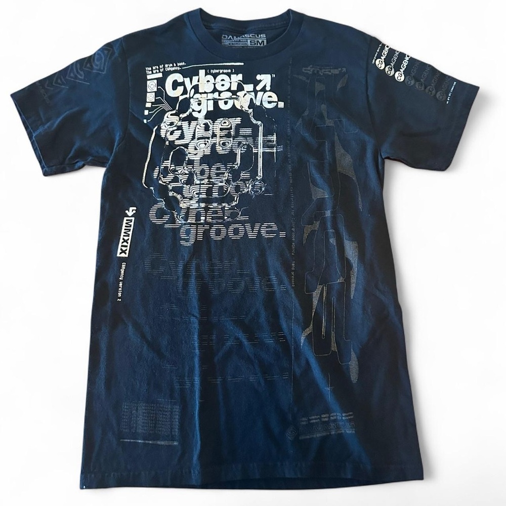 Damascus Men’s Limited Edition Black Cyber Groove T-Shirt‎ Size Small